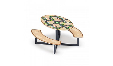 Столик детский круглый (Город) - МФ 31.01.02-01 - Игра