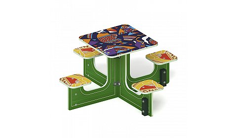 Столик детский квадратный (Рыбы) - МФ 31.01.03-01