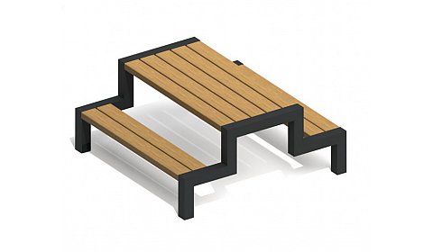 Стол со скамьями "Город" ПМ-06