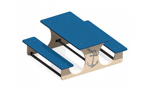 Стол со скамьями "Якорь" МФ-49.1