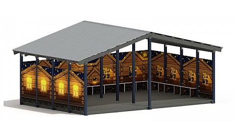 Теневой навес (Эко) - МФ 70.6.4-02