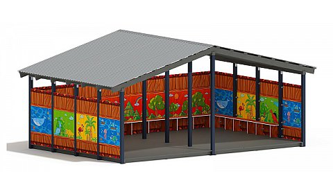 Теневой навес (Карандаши) - МФ 70.6.4-09