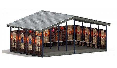 Теневой навес (Замок. Средневековый) - МФ 70.6.4-11