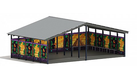 Теневой навес (Майя) - МФ 70.8.5-06