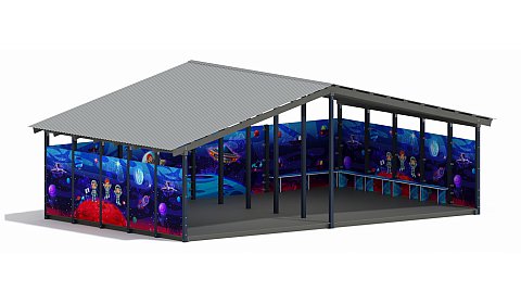 Теневой навес (Космопорт. Космос) - МФ 70.8.5-08