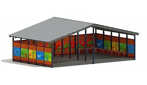 Теневой навес (Карандаши) - МФ 70.8.5-09