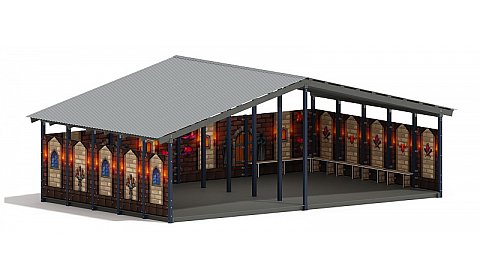 Теневой навес (Замок. Средневековый) - МФ 70.8.5-11