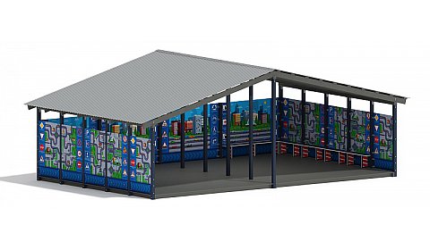 Теневой навес (ДПС) - МФ 70.8.5-14