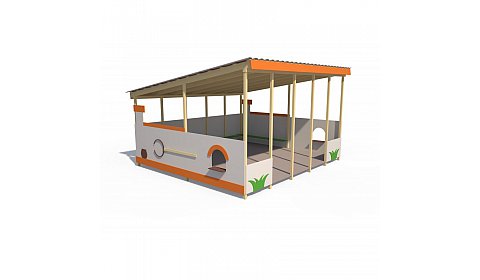 ТН 01120 Теневой навес Печка