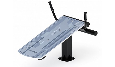 Лавка для пресса (серый) - Уличный тренажер - СТ 002-13