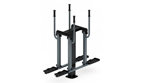 Двойные лыжи (серый) - Уличный тренажер - СТ 009-13