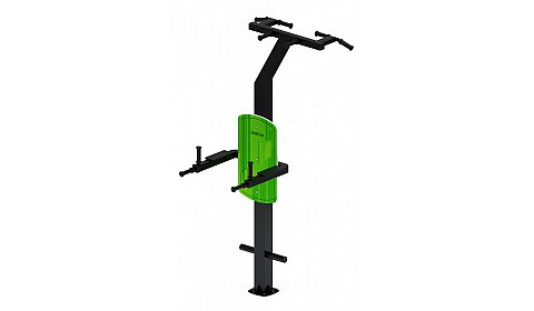 Турник три хвата+брусья (зеленый) - Уличный тренажер - СТ 012-12