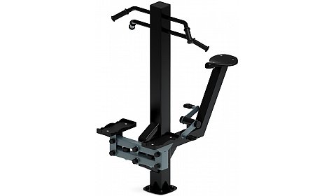 Степ+Вело (серый) - Уличный тренажер - СТ 018-13