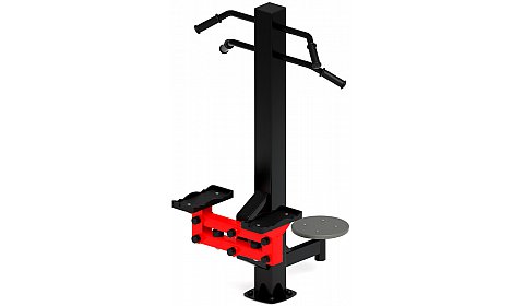 Степ+Твистер (красный) - Уличный тренажер - СТ 019-11