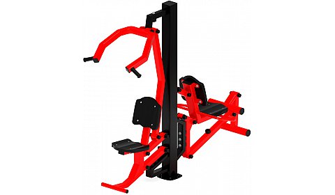 Тяга верхняя+Флекс (красный) - Уличный тренажер - СТ 021-11.П