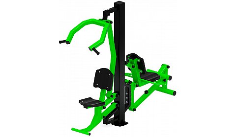 Тяга верхняя+Флекс (зеленый) - Уличный тренажер - СТ 021-12.П