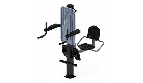 Жим ногами+Брусья (серый) - Уличный тренажер - СТ 023-13