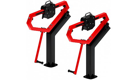 Приседания (красный) - Уличный тренажер - СТ 025-11.П