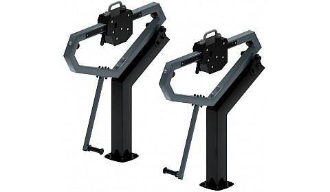 Приседания (серый) - Уличный тренажер -СТ 025-13.П