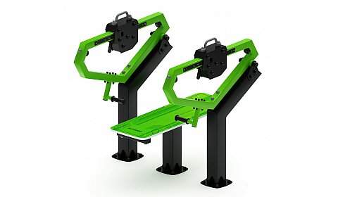 Жим лежа (зеленый) - Уличный тренажер - СТ 026-12.П