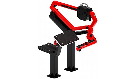 Бицепс сидя (красный) - Уличный тренажер - СТ 034-11