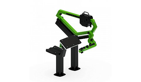 Бицепс сидя (зеленый) - Уличный тренажер - СТ 034-12