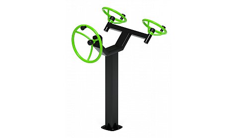 Рули (положение стоя) зеленый - Уличный тренажер - СТ 103-12