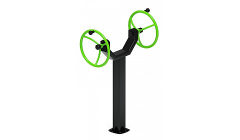 Рули (положение стоя) зеленый - Уличный тренажер - СТ 105-12