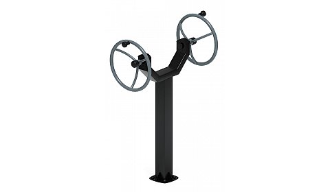 Рули (положение стоя) серый - Уличный тренажер - СТ 105-13