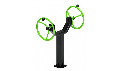 Рули (положение сидя) зеленый - Уличный тренажер - СТ 106-12