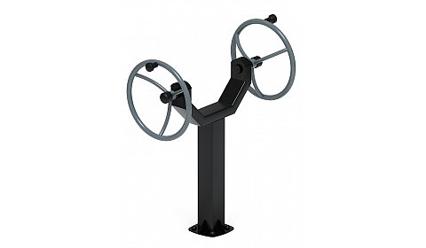 Рули (положение сидя) серый - Уличный тренажер - СТ 106-13