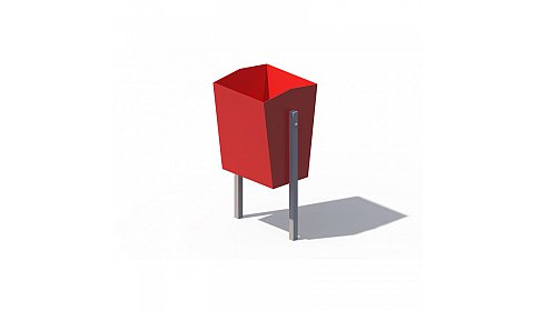 ДХО 01100 Урна металлическая красная