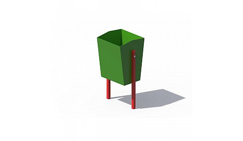 ДХО 01090 Урна металлическая зеленая