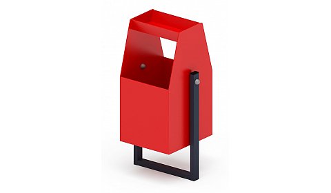 Урна с пепельницей (красная) - МФ 50.01.06-01