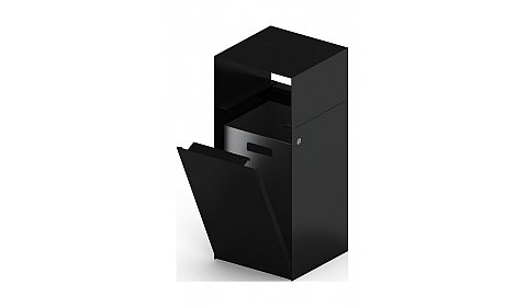 Урна парковая (черная) - МФ 50.02.01-01 (под анкера)