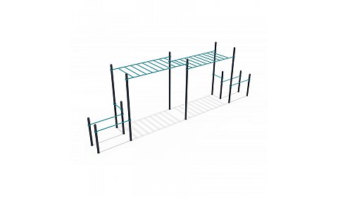 СОВ 01050 Воркаут Рукоход с брусьями (ГТО 108 мм)