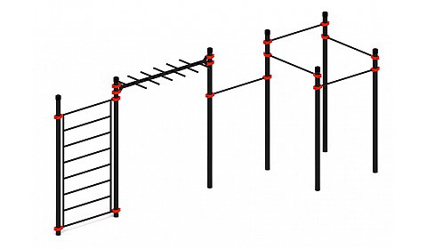 Воркаут 108 красный ВТ 12.22-01