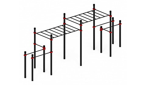 Воркаут 108 красный ВТ 12.26-01